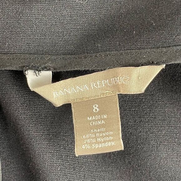 Banana Republic Black Peplum Midi Dress - Women’s 8 - Picture 5 of 9